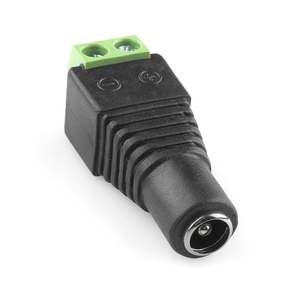 Female connector with screw terminals