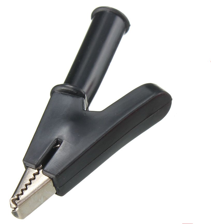 Insulated Alligator Clip Black (20A)