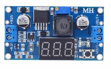 LM2596 Adjustable Power Converter with Voltmeter