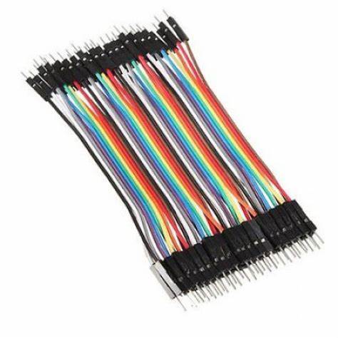 male to male breadboard jumpers - 40pcs 10cm