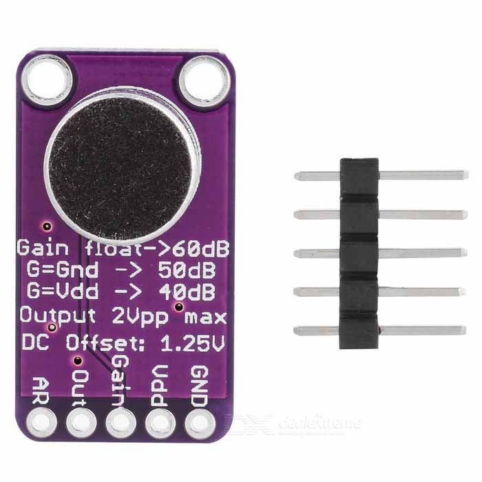 MAX9814 Microphone Module with auto gain amplifier