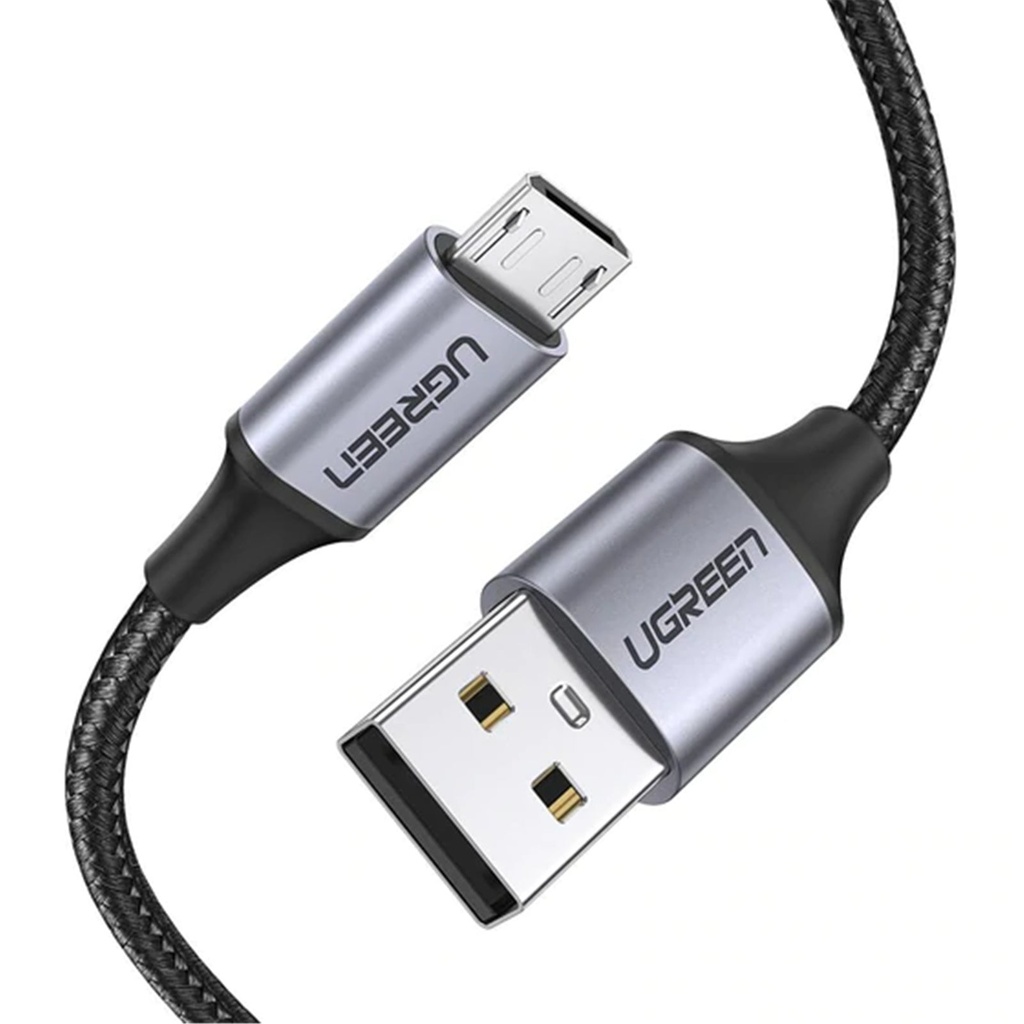 Micro USB 3A Nylon Cable 0.5m