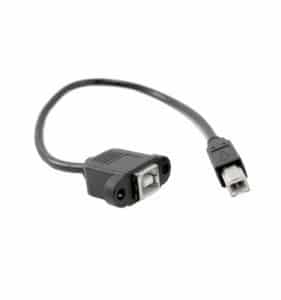 Panel Mount USB Cable  B Male to B Female