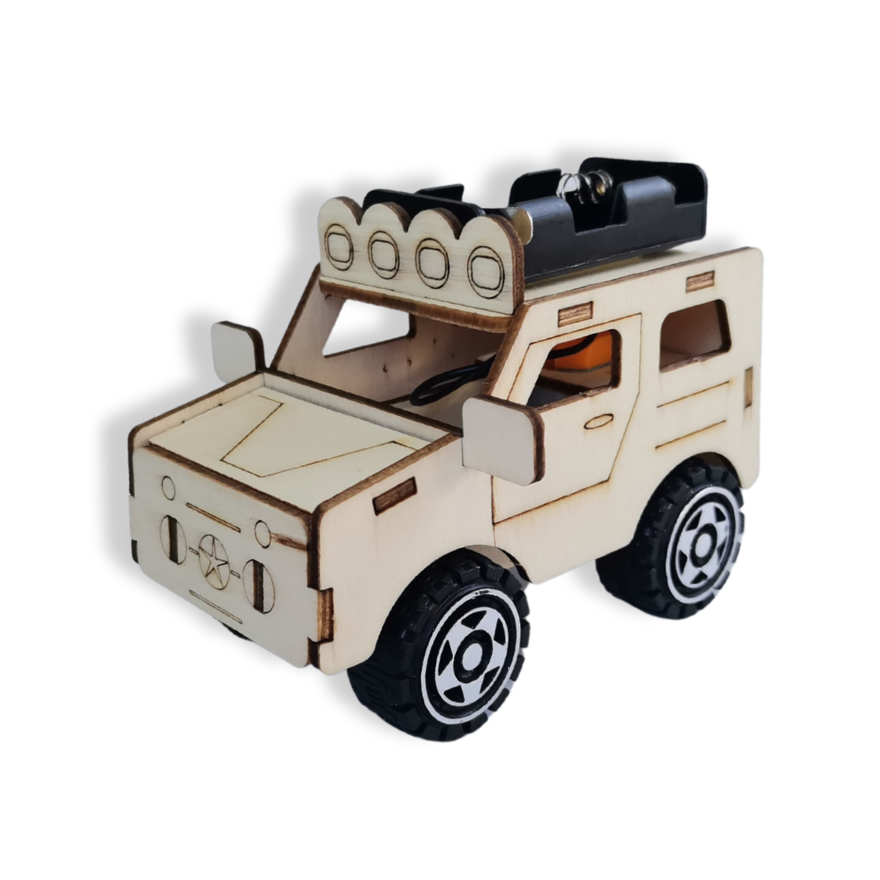 STEM Educational Toy - J.J the Wooden Jeep Kit