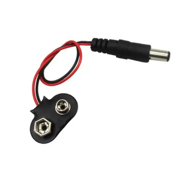 9V Battery Clip With DC Jack