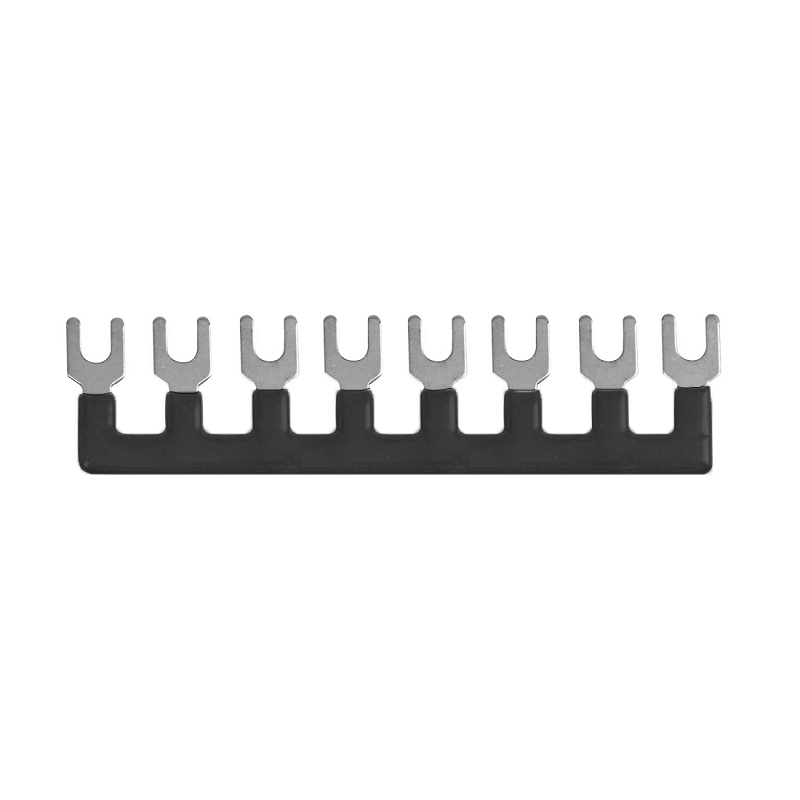 Jumper Block Terminal Strips, 8 Pin, 25A, Black 