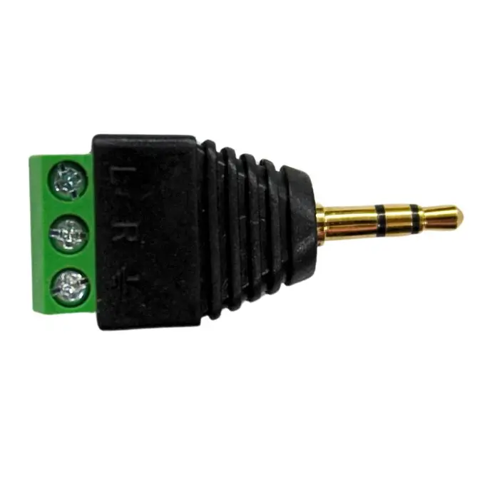 Male Audio Jack with screw terminal