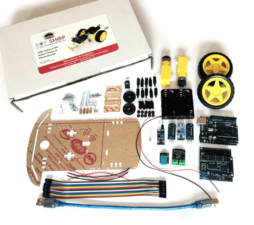 2WD Arduino DIY Robot Chassis and Electronic Kit