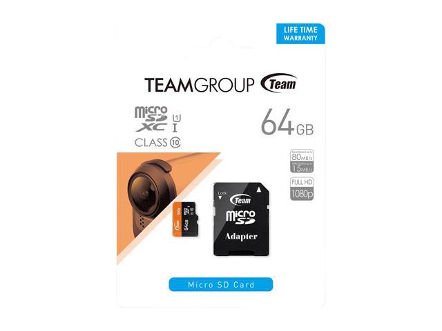 64GB micro SDXC UHS-I/U1 Class 10 Memory Card