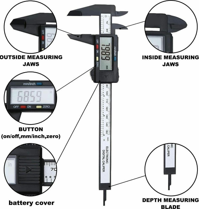 Black Caliper 150mm