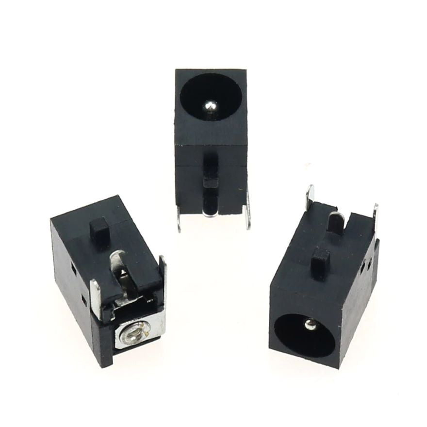 5.5x2.1mm 3 Pins DC Power Jack Socket (straight footprint)