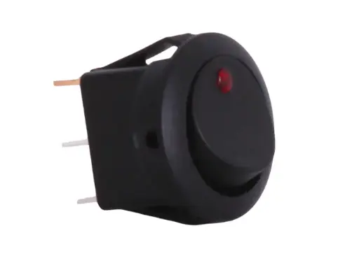 [EC-312] 12V rocker switch red