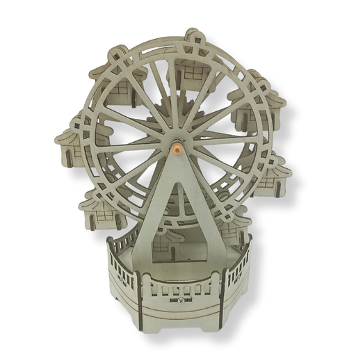 [KIT-095-01] STEM Educational Toy - Mansion Manor on the wheel the Wooden Mechanical Ferris Wheel Kit